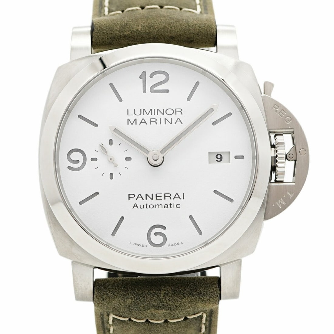 Officine Panerai Luminor Marina PAM01314 White Dial Men's Watch: --- Catalog ---Category: SizeWrist Size: 20.5cm / 8.07''Case Diameter: 43.5mm / 1.71''Category: DesignType: WristwatchGender: MenColor (Dial): WhiteMaterial (Band): LeatherCategory: GeneralMPN: PAM013