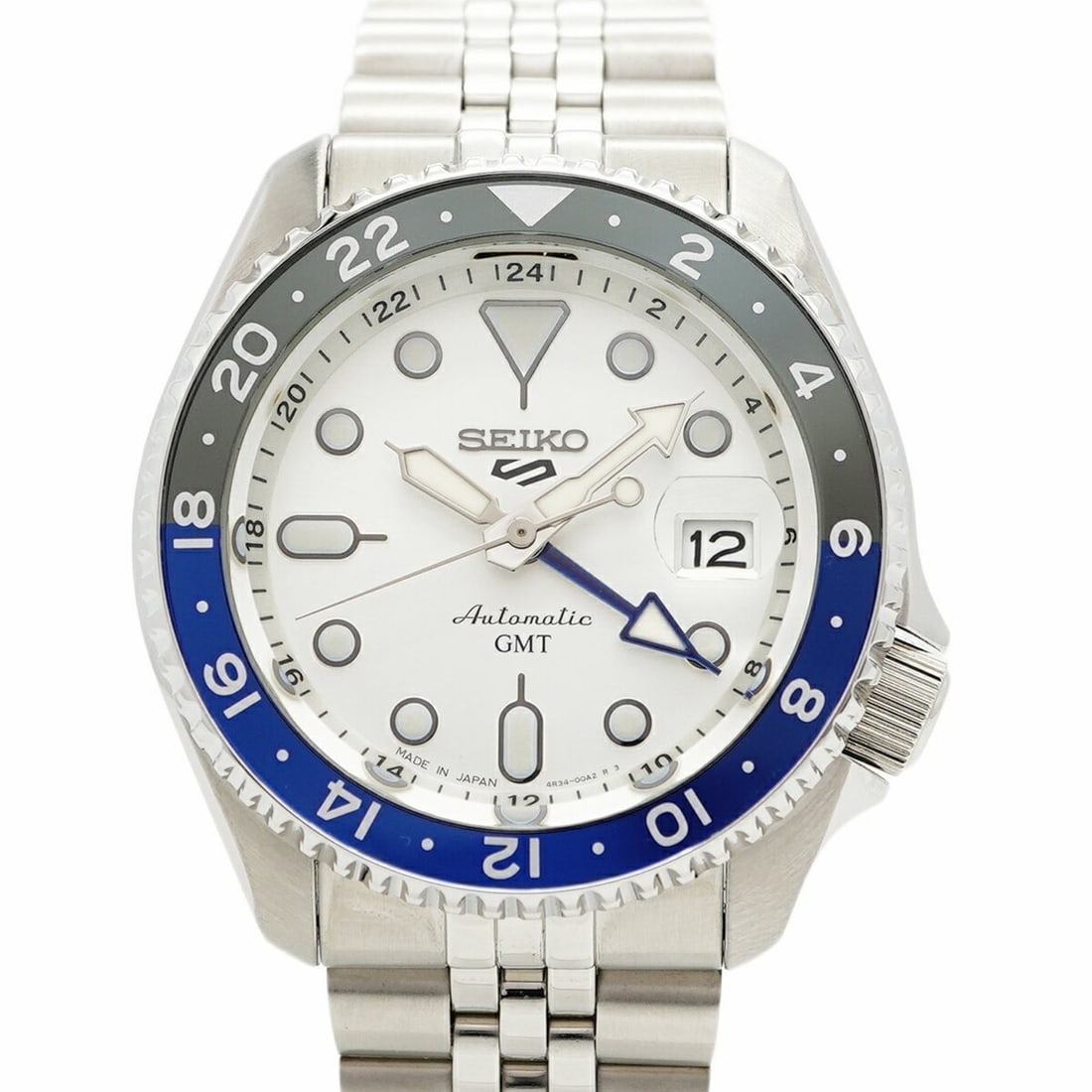 Seiko 5 Sports SBSC017 4R35-00A0 Silver Dial Men's Watch (1 of 13)