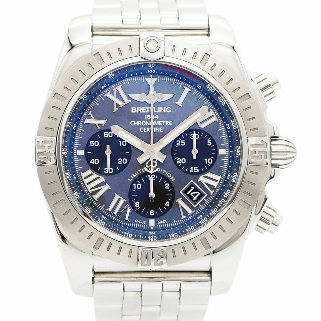Breitling Chronomat 44 AB0115 Navy Dial Men's Watch (1 of 11)