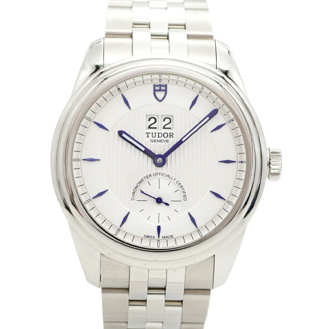 Tudor Glamour Double Date 57100 Silver Dial Men's Watch (1 of 12)