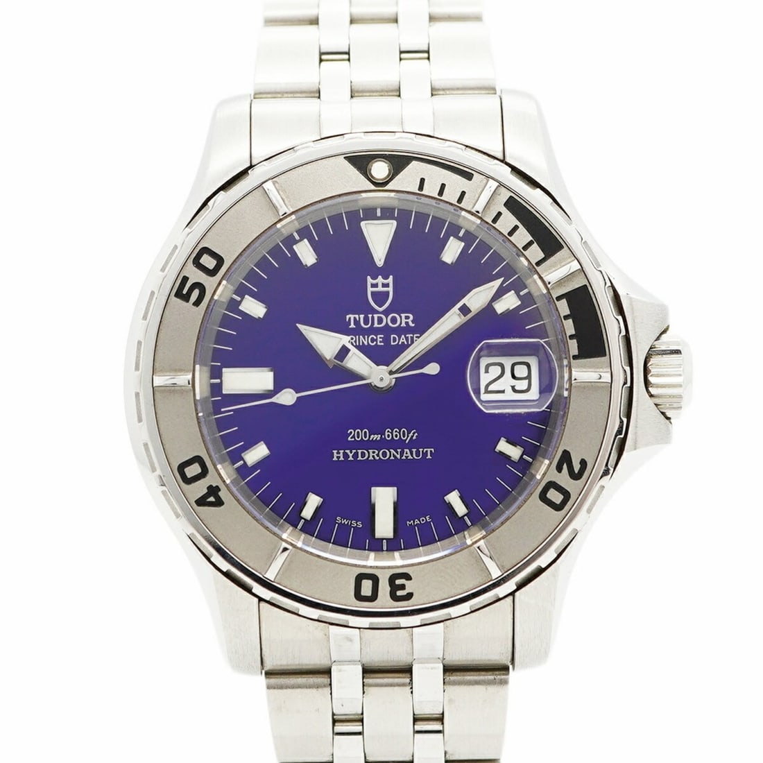 Tudor Prince Date Hydronaut 89190 Blue Dial Men's Watch: --- Catalog ---Category: SizeWrist Size: 17.5cm / 6.88''Case Diameter: 42mm / 1.65''Category: DesignType: WristwatchGender: MenColor (Dial): BlueMaterial (Band): Stainless steelCategory: GeneralMPN: 8