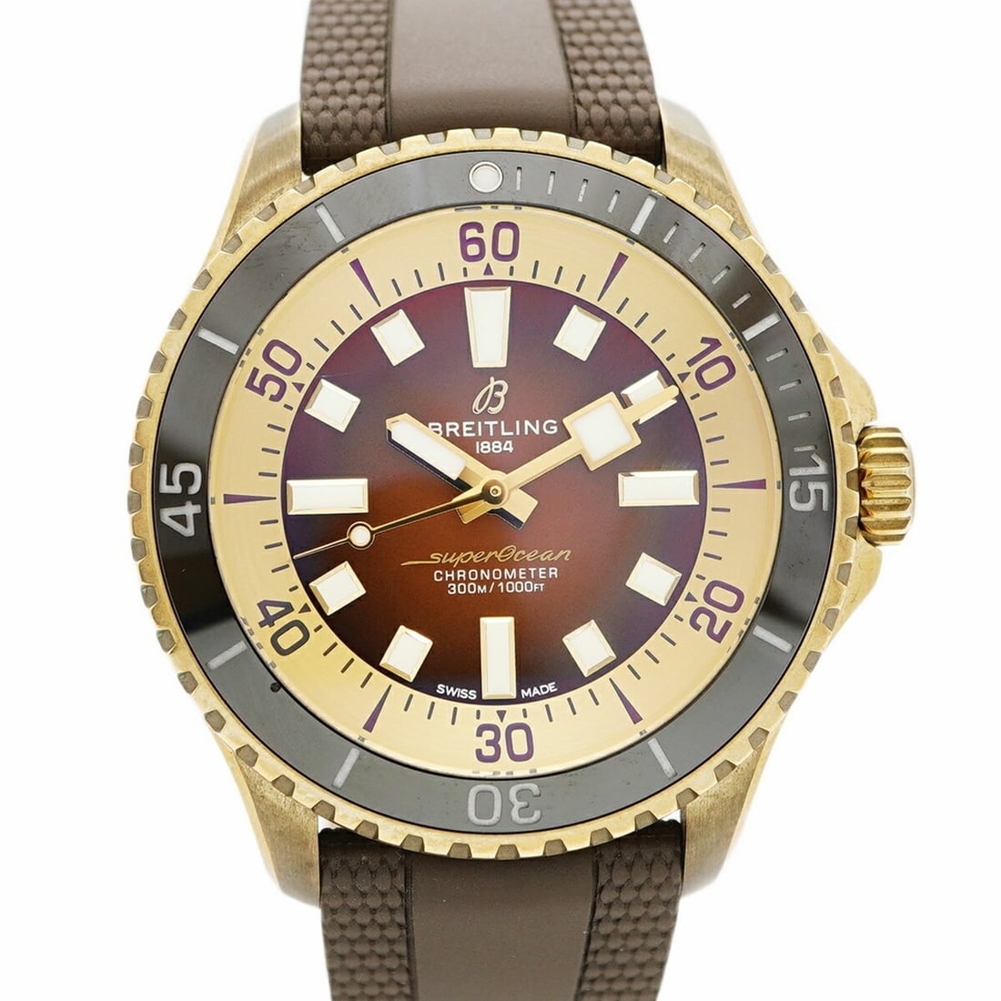 Breitling Superocean N17376 Brown Dial Men's Watch (1 of 18)