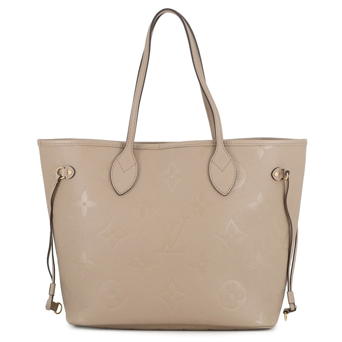 Louis Vuitton Tote Bag Monogram Empreinte Neverfull MM M45686 LOUIS VUITTON: --- Catalog ---Category: SizeWeight: 830g / 1.82lb.Size (HxWxD): 28cm x 46cm x 15cm / 11.02'' x 18.11'' x 5.9''Category: DesignType: Tote bagColor: TourterelleGender: WomenClosure: HookMaterial: Monog
