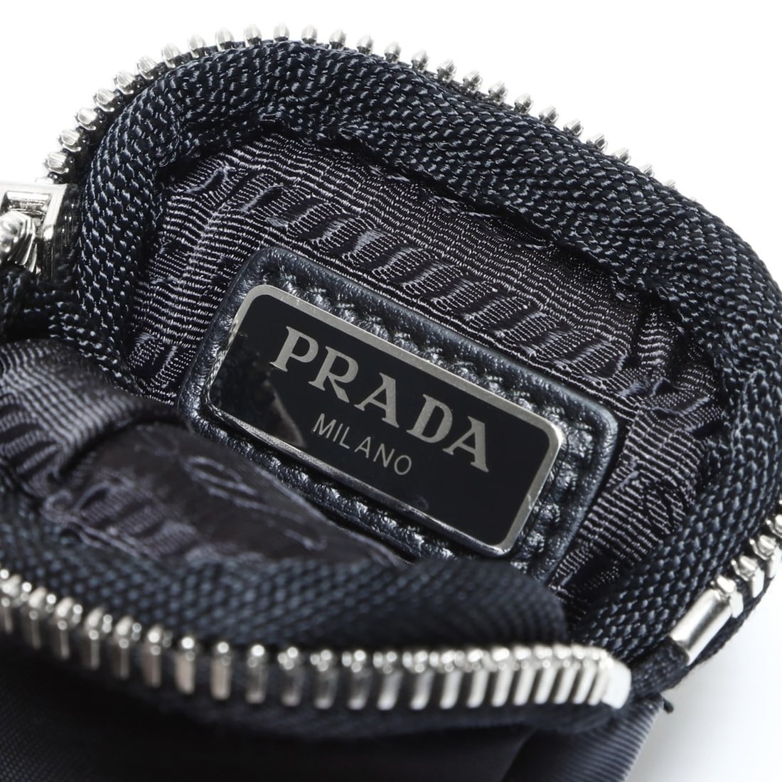 Prada PRADA Nylon Mini Pouch Black - 10