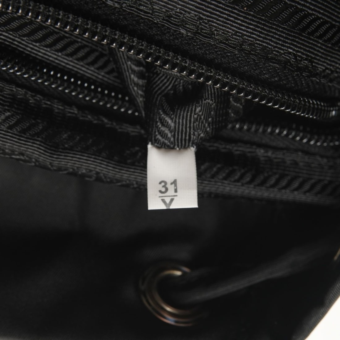 Prada nylon triangle logo backpack/daypack in black - 11