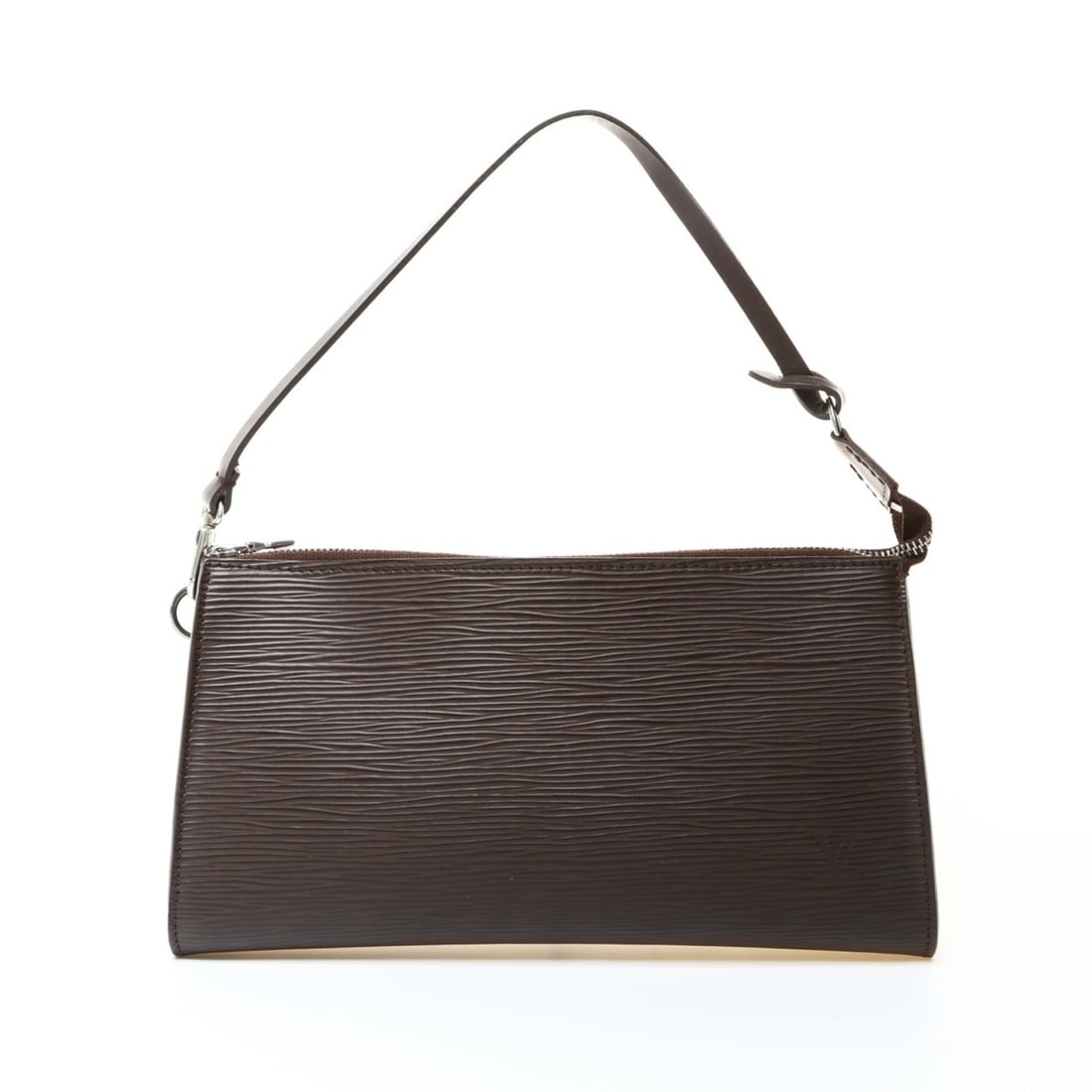 Louis Vuitton 2004 Pochette Accessoires M5294D Handbag Brown: --- Catalog ---Category: SizeSize (HxWxD): 12cm x 21.5cm x 2cm / 4.72'' x 8.46'' x 0.78''Category: DesignType: Handbag, PochetteColor: BrownGender: WomenCategory: GeneralBrand: Louis VuittonCountry
