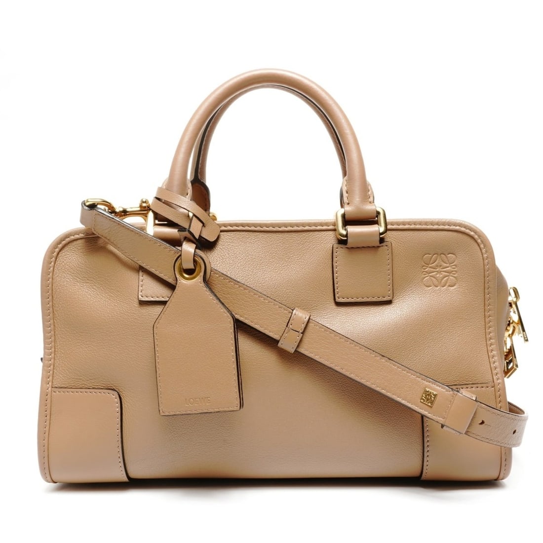 Loewe Amazona 28 2-way handbag in beige (1 of 14)