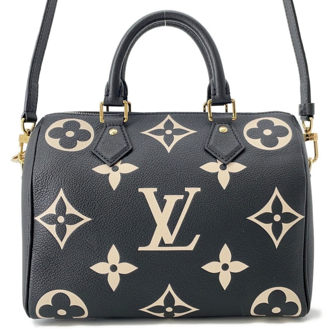 Louis Vuitton Two-tone Monogram Empreinte Speedy Bandouliere 25 Handbag M58947 2-way Shoulder Bag (1 of 14)