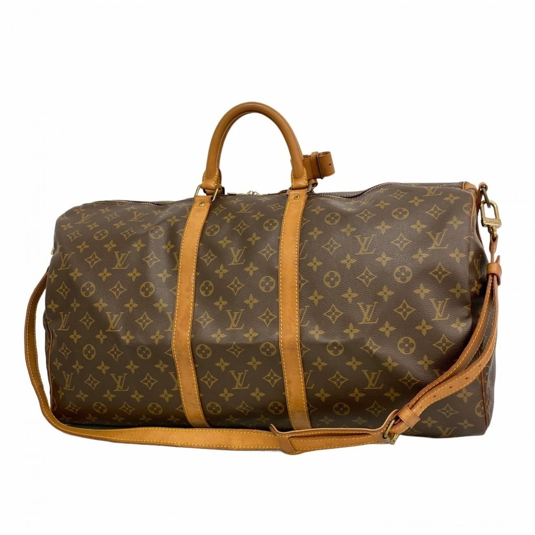 Louis Vuitton Monogram Keepall Bandouliere 55 Boston Bag M41414 Brown Men's and Women's: --- Catalog ---Category: SizeSize (HxWxD): 31cm x 55.5cm x 26cm / 12.2'' x 21.85'' x 10.23''Category: DesignType: Boston bagColor: BrownGender: Men,WomenCategory: GeneralMPN: M41414Brand: Louis Vuitto