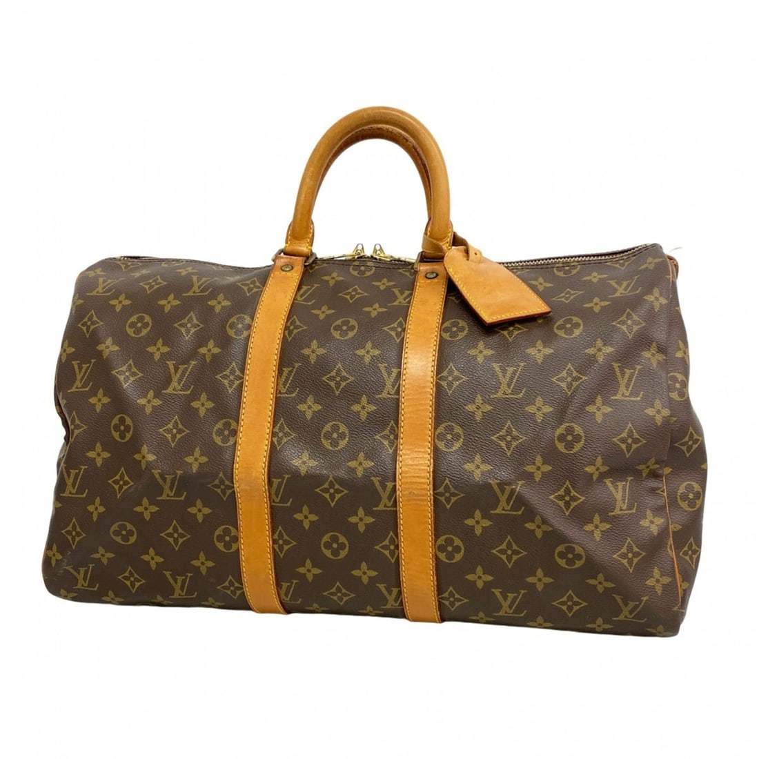 Louis Vuitton Monogram Keepall 45 Boston Bag M41428 Brown Men's and Women's (1 of 13)