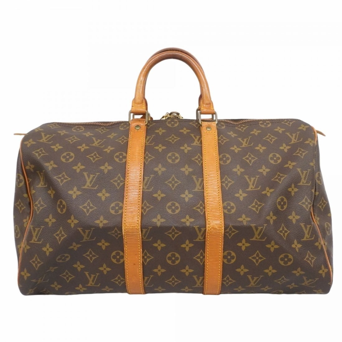 Louis Vuitton Monogram Keepall 45 Boston Bag M41428 Brown Men's and Women's (1 of 15)