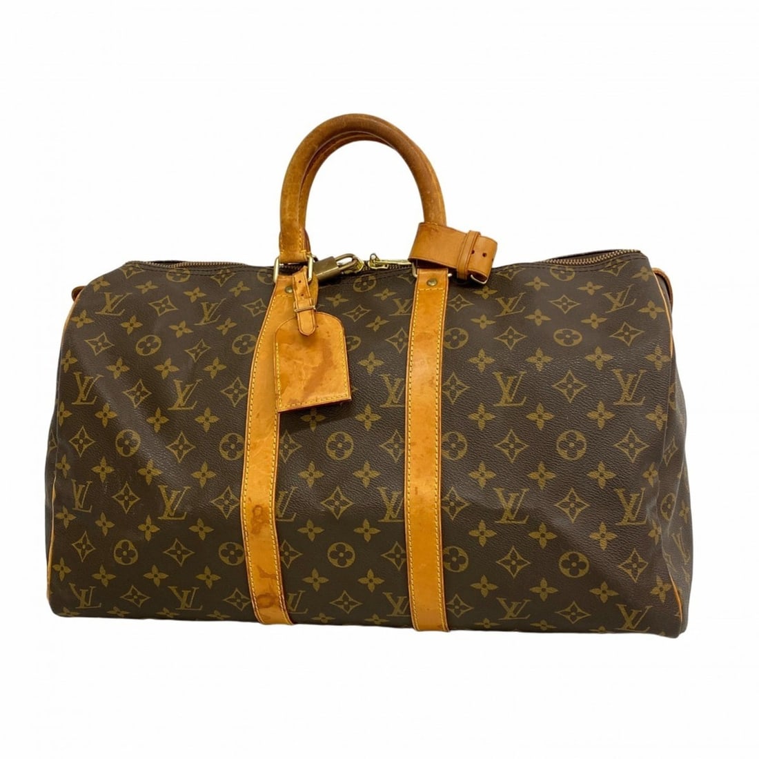 Louis Vuitton Monogram Keepall 45 Boston Bag M41428 Brown Men's and Women's (1 of 13)