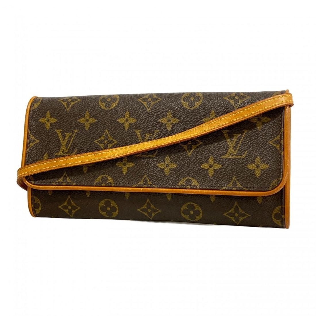 Louis Vuitton Monogram Pochette Twin GM Shoulder Bag M51852 Brown Women's (1 of 14)