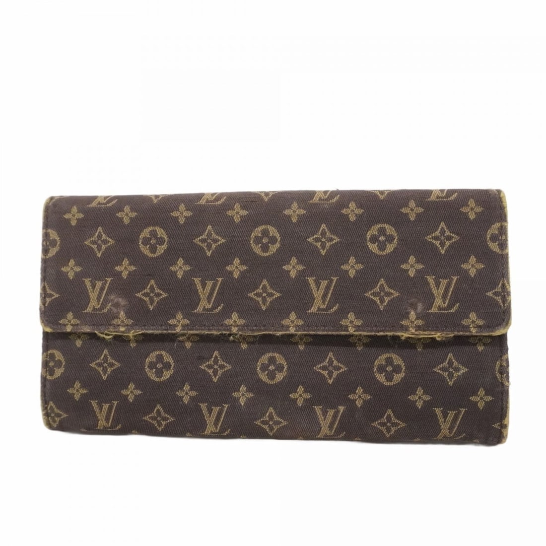 Louis Vuitton Monogram Minilan Portefeuille Sarah M95234 Ebene Women's Long Wallet (1 of 19)