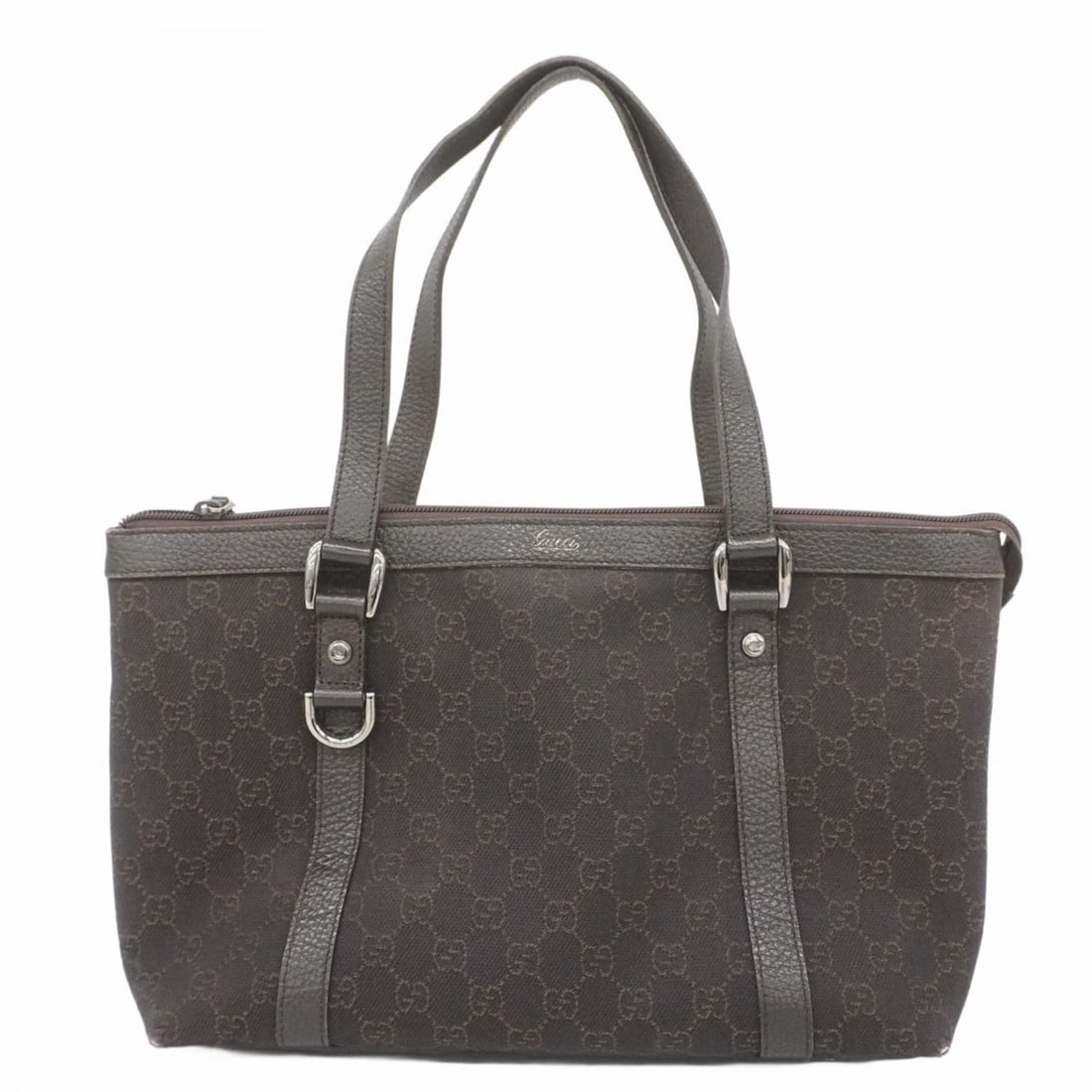 Gucci Abby Tote Bag 268640 Denim Brown Women's: --- Catalog ---Category: SizeSize (HxWxD): 21cm x 31cm x 12cm / 8.26'' x 12.2'' x 4.72''Category: DesignType: Tote bagColor: BrownGender: WomenMaterial: Denim Hardware Color: SilverCategory: GeneralMP