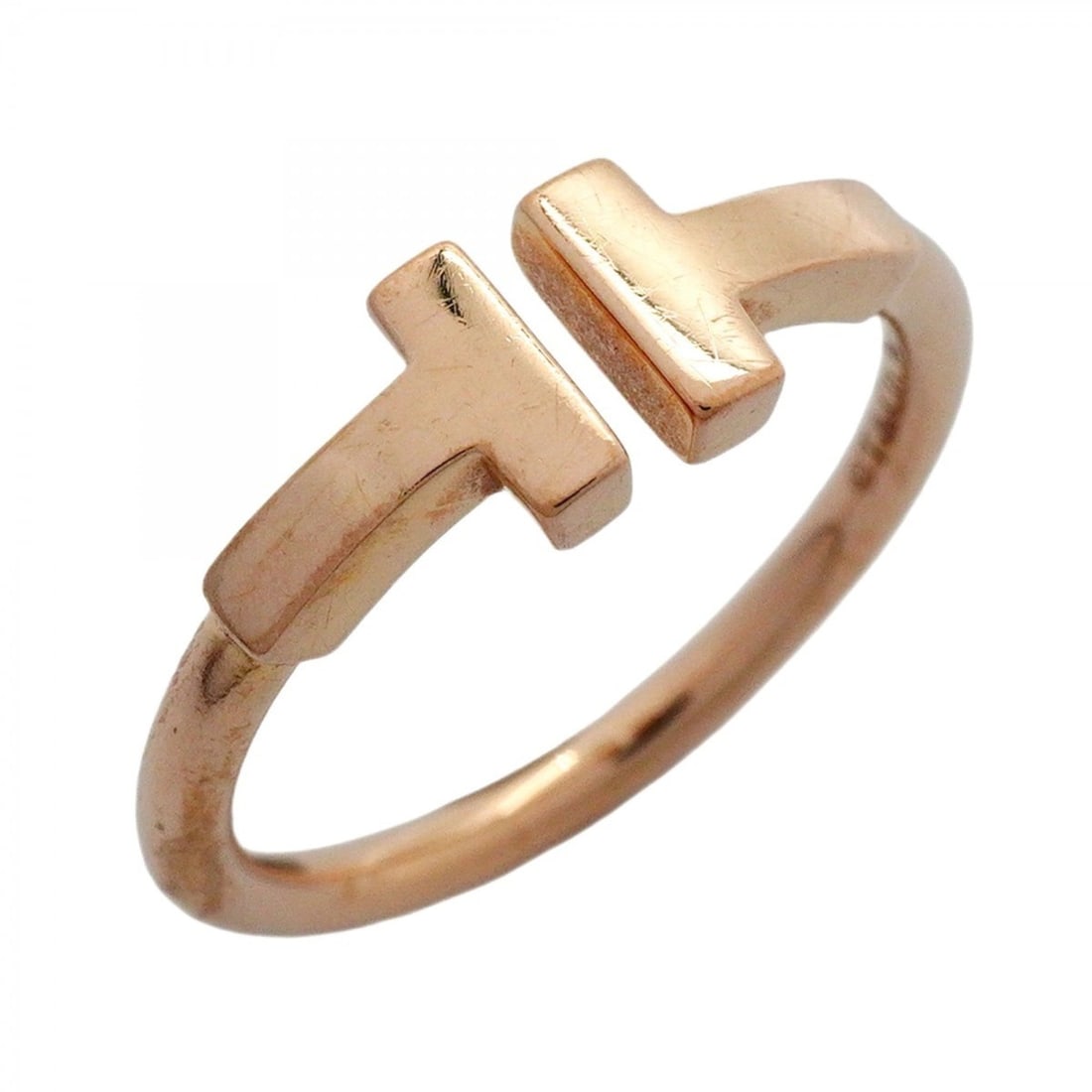 Tiffany T-wire ring in 18KPG pink gold, size 9 for women (1 of 16)