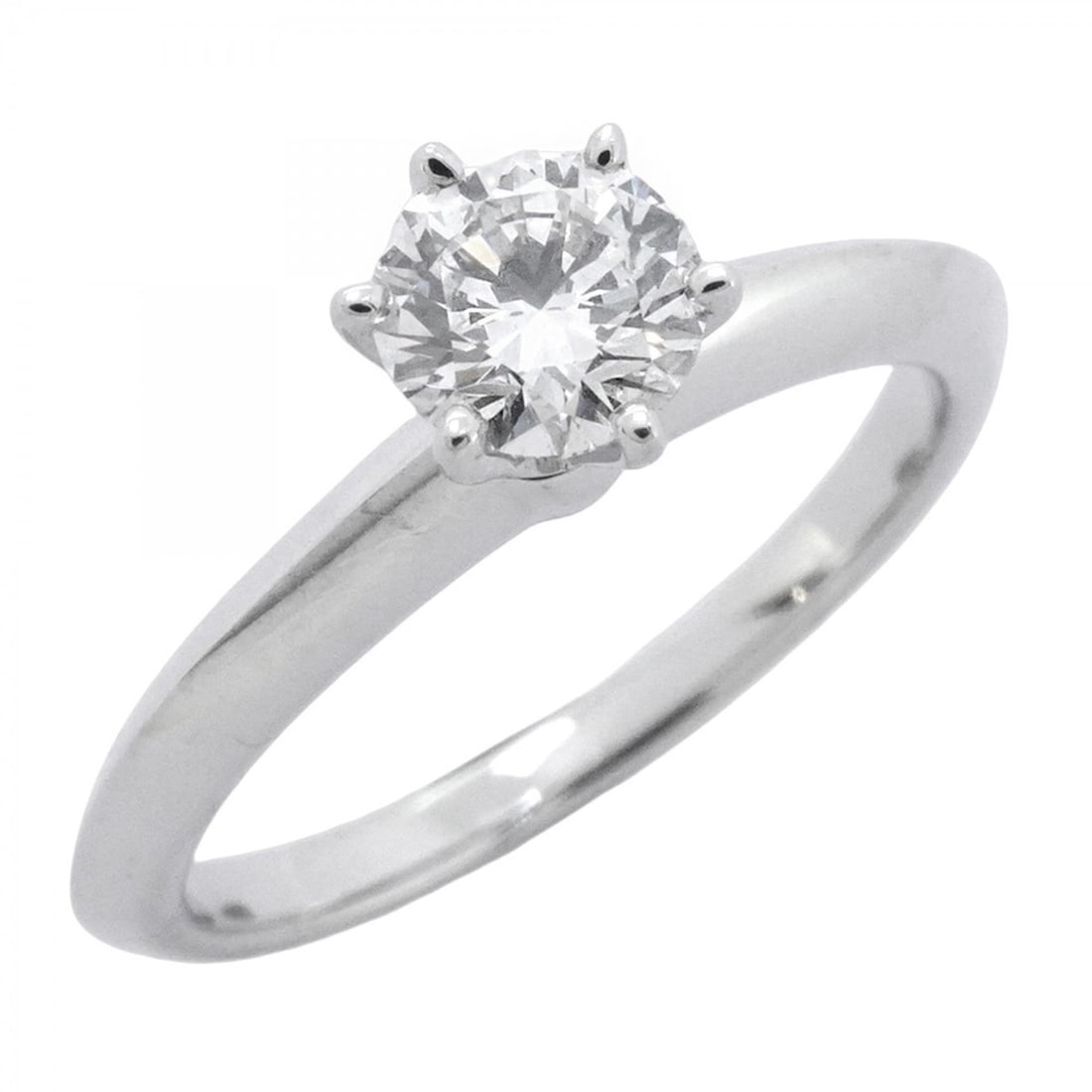 Tiffany Solitaire Ring, 1PD, Pt950 Platinum, 0.44ct Diamond, Size 8.5, Women's: --- Catalog ---Category: SizeJP Size: 8.5US Size: 4.5Category: DesignType: Band ringStone: DiamondGender: WomenMaterial: Platinum 950Category: GeneralBrand: Tiffany--- Item List ---Section: ConditionR