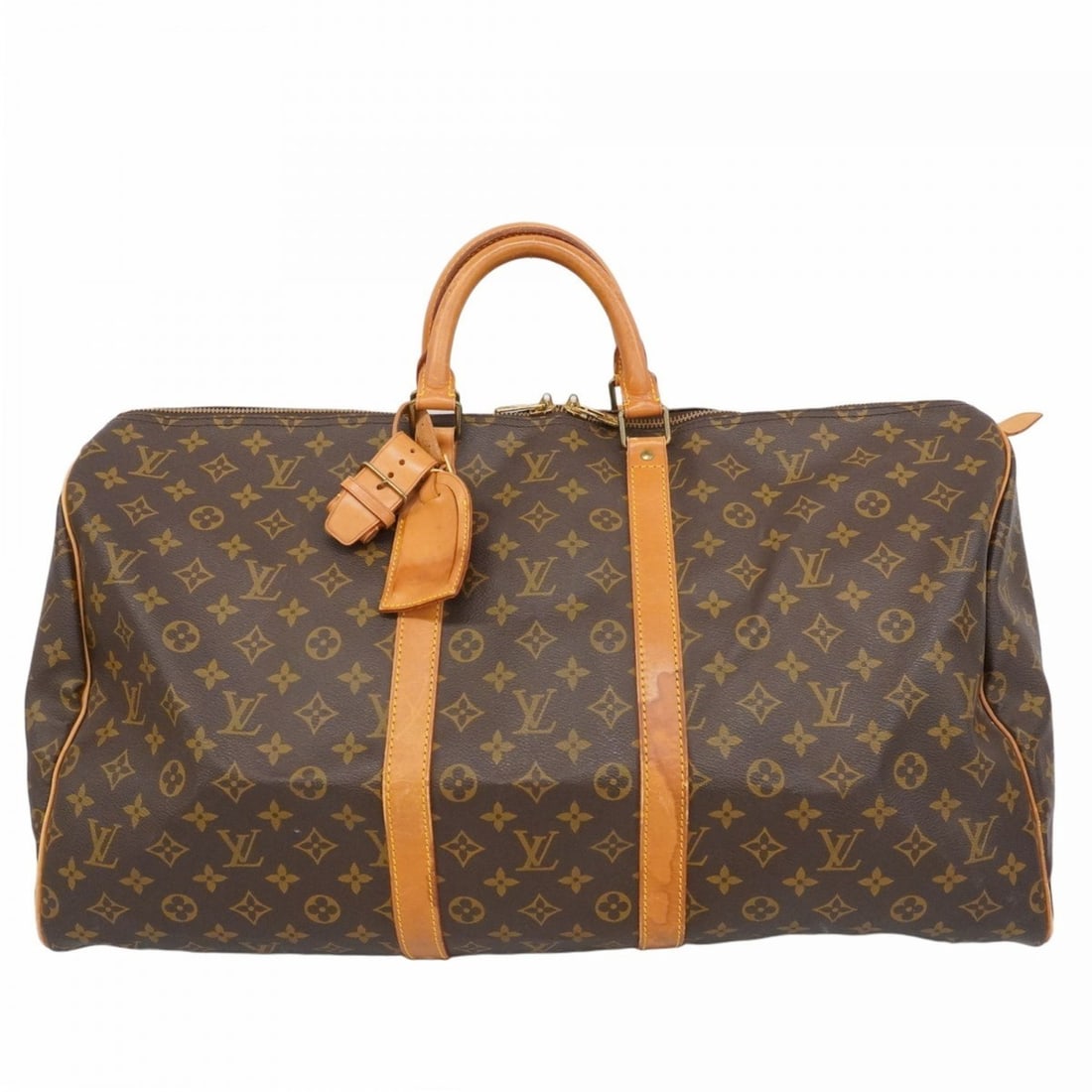 Louis Vuitton Monogram Keepall 55 Boston Bag M41424 Brown Men's/Women's P2142637 (1 of 15)