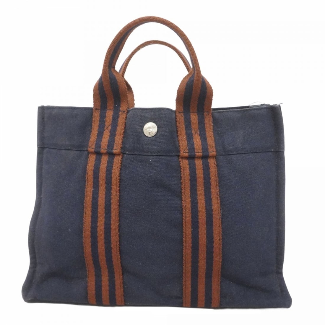 Hermes Hermès Tote Bag Foul To PM Canvas Navy Women's (1 of 15)
