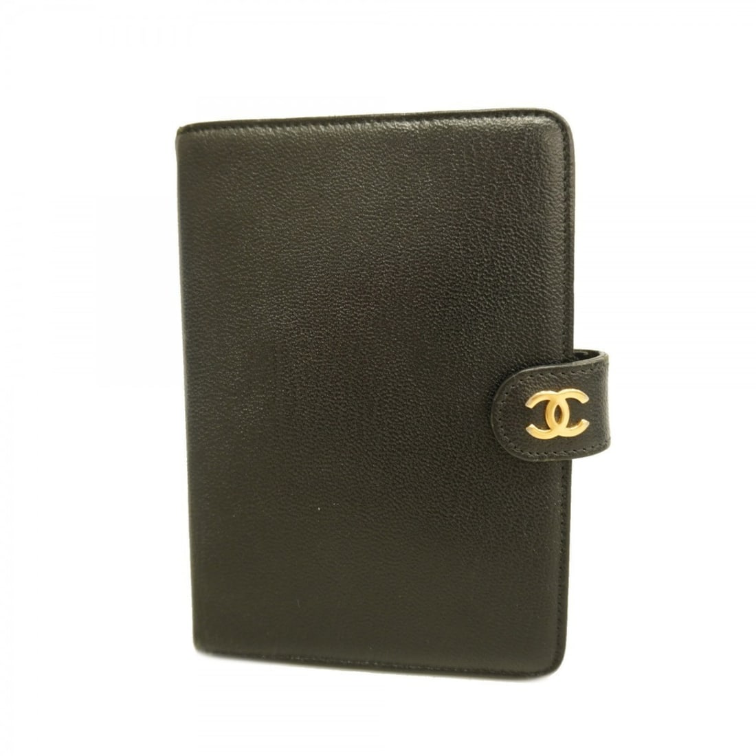 Chanel Leather Notebook Cover, Black, Women's: --- Catalog ---Category: DesignColor: BlackGender: WomenMaterial: Leather Category: GeneralBrand: ChanelCategory: Physical PropertiesSize (HxWxD): 14cm x 9.5cm x 2cm / 5.51'' x 3.74'' x 0.78''--- Item