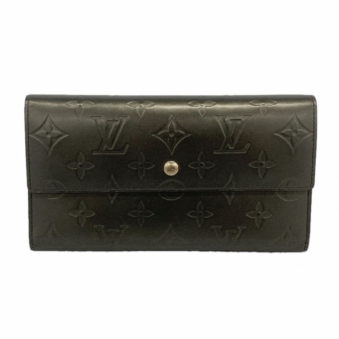 Louis Vuitton Monogram Matte Tri-fold Long Wallet Porte Tresor International M65102 Noir: --- Catalog ---Category: SizeSize (HxWxD): 11cm x 19cm x 2cm / 4.33'' x 7.48'' x 0.78''Category: DesignType: Long wallet (tri-fold)Color: NoirGender: Men,WomenCategory: GeneralMPN: M65102Brand: Louis