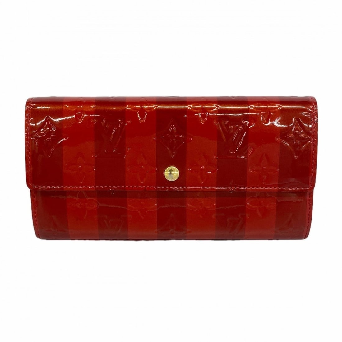 Louis Vuitton Vernis Rayeur Portefeuille Sarah M91716 Long Wallet, Pomme d'Amour, Women's (1 of 10)