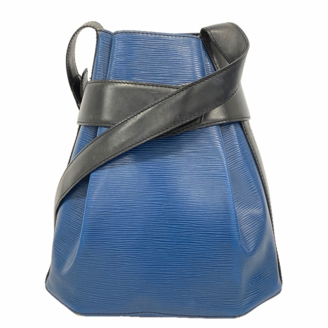 Louis Vuitton Epi Shoulder Bag, Two-Tone Sac de Paul PM, Toledo Blue, Noir, Women's (1 of 10)