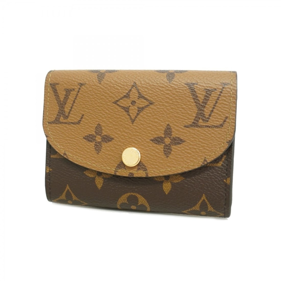 Louis Vuitton Monogram Reverse Porte Monnaie Rosari Wallet/Coin Case M82333 Brown Women's (1 of 11)