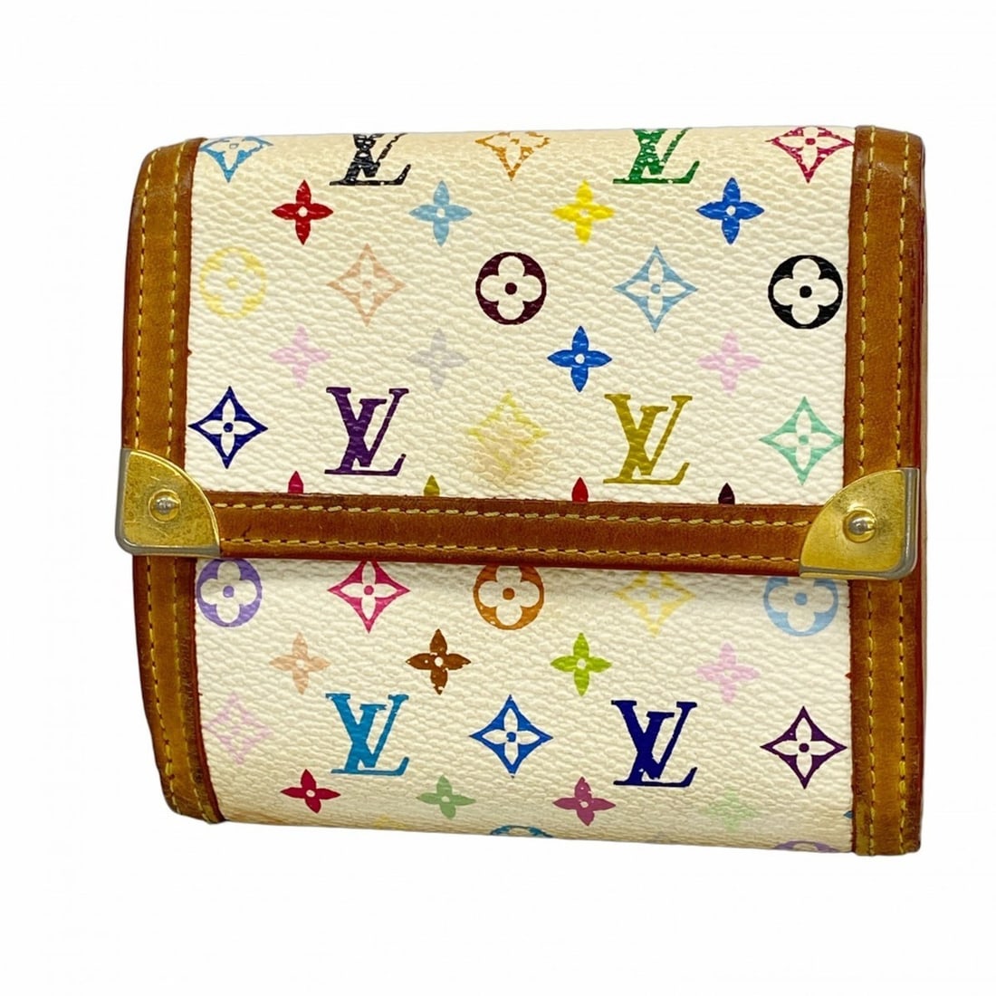 Louis Vuitton Monogram Multicolore Tri-fold Wallet, Porte-Monnaie-Vieux Carte-Crédit, M92983, (1 of 11)