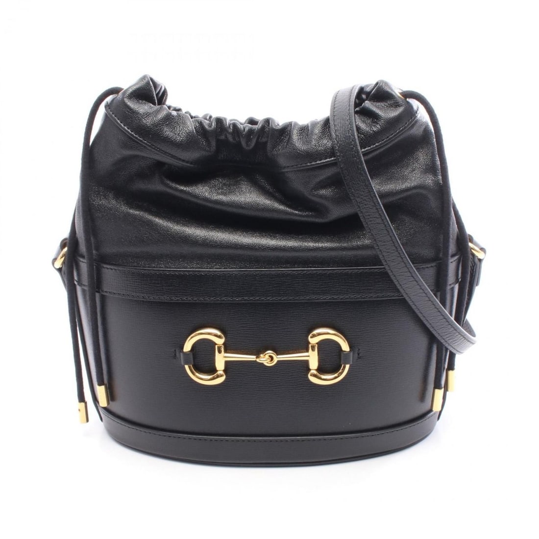 Gucci Horsebit Bucket Bag, Shoulder Leather, Women's, Black, 602118: --- Catalog ---Category: SizeSize (HxWxD): 22cm x 22cm x 12cm / 8.66'' x 8.66'' x 4.72''Category: DesignType: Shoulder bagColor: BlackGender: WomenMaterial: Leather Category: GeneralMPN: 602118Brand: