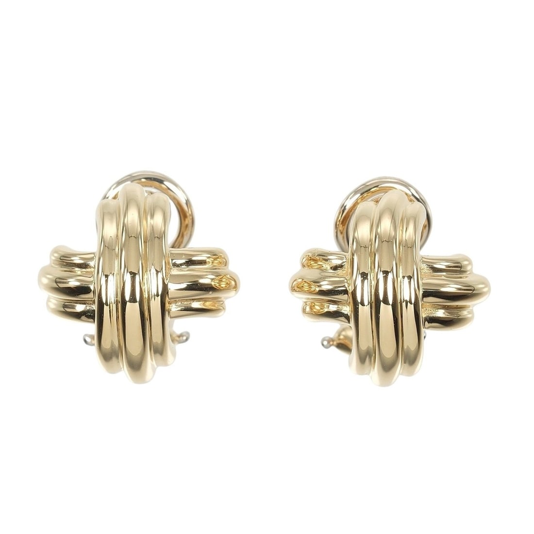 Tiffany Signature Earrings, 18K Yellow Gold, Approx. 8g, TIFFANY & Co. (1 of 8)