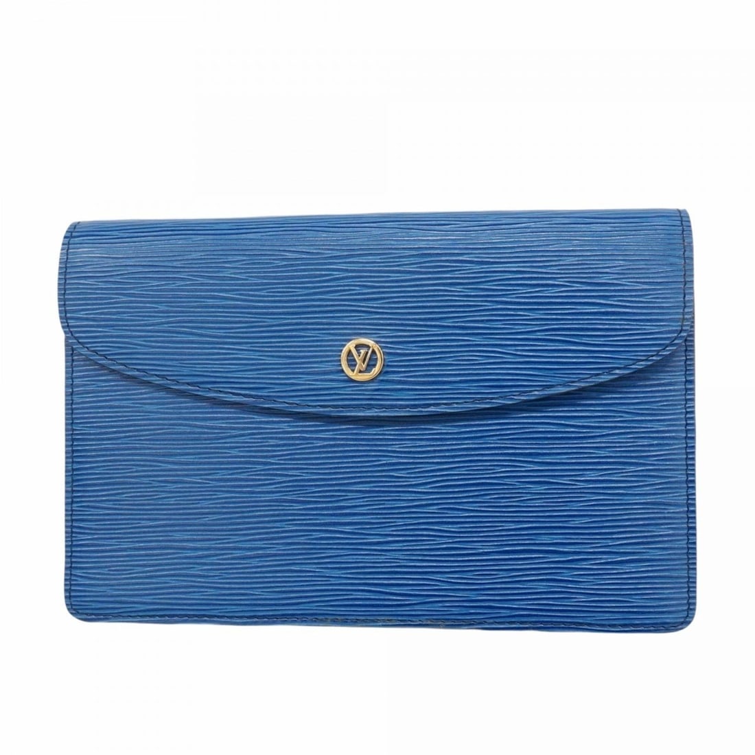 Louis Vuitton Epi Montaigne 23 Clutch Bag M52665 Toledo Blue for Women: --- Catalog ---Category: SizeSize (HxWxD): 15cm x 23cm x 3.5cm / 5.9'' x 9.05'' x 1.37''Category: DesignType: Clutch bagColor: Toledo blueGender: WomenCategory: GeneralMPN: M52665Brand: Louis Vuitton-