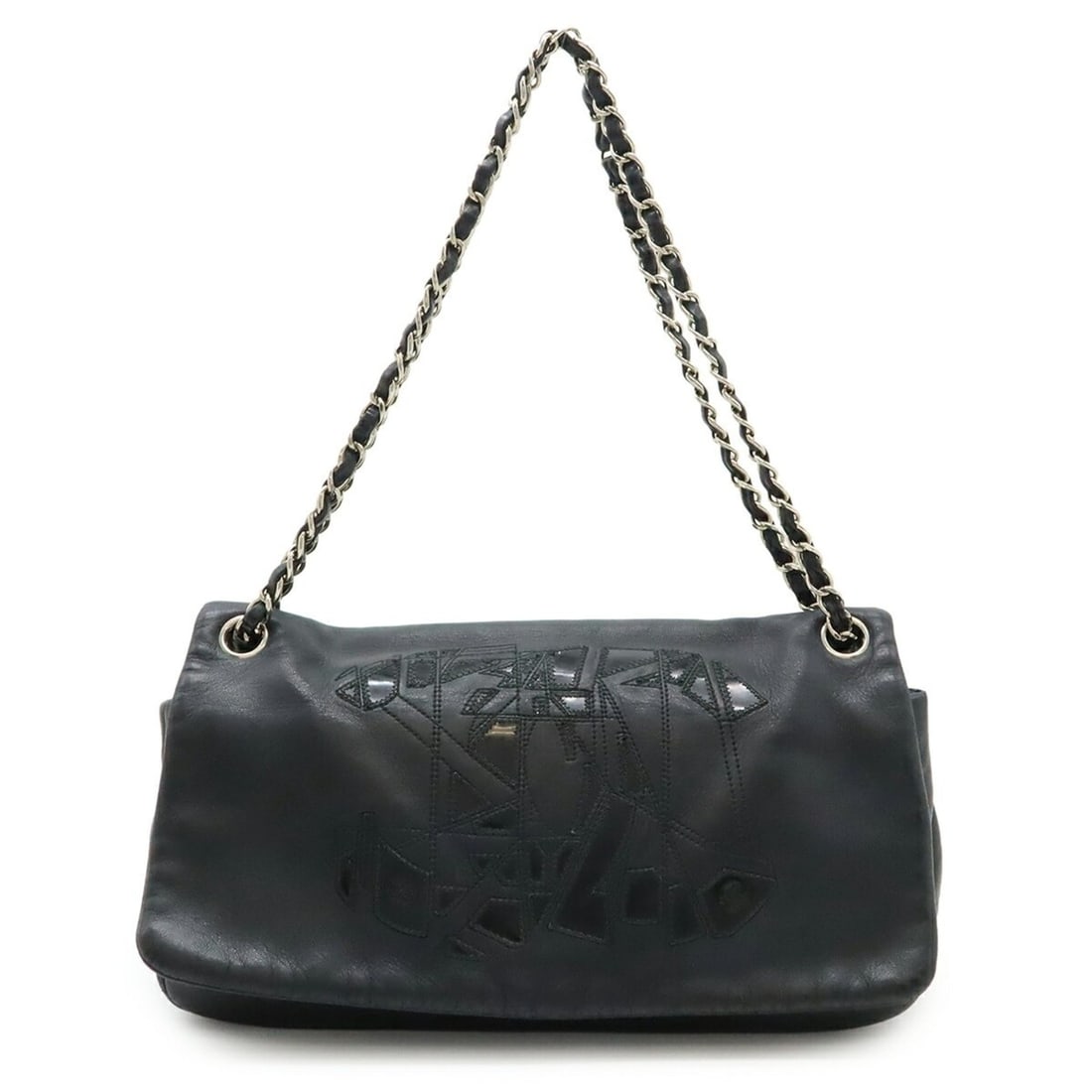 CHANEL Coco Mark Chain Shoulder Bag in Black Lambskin (1 of 12)