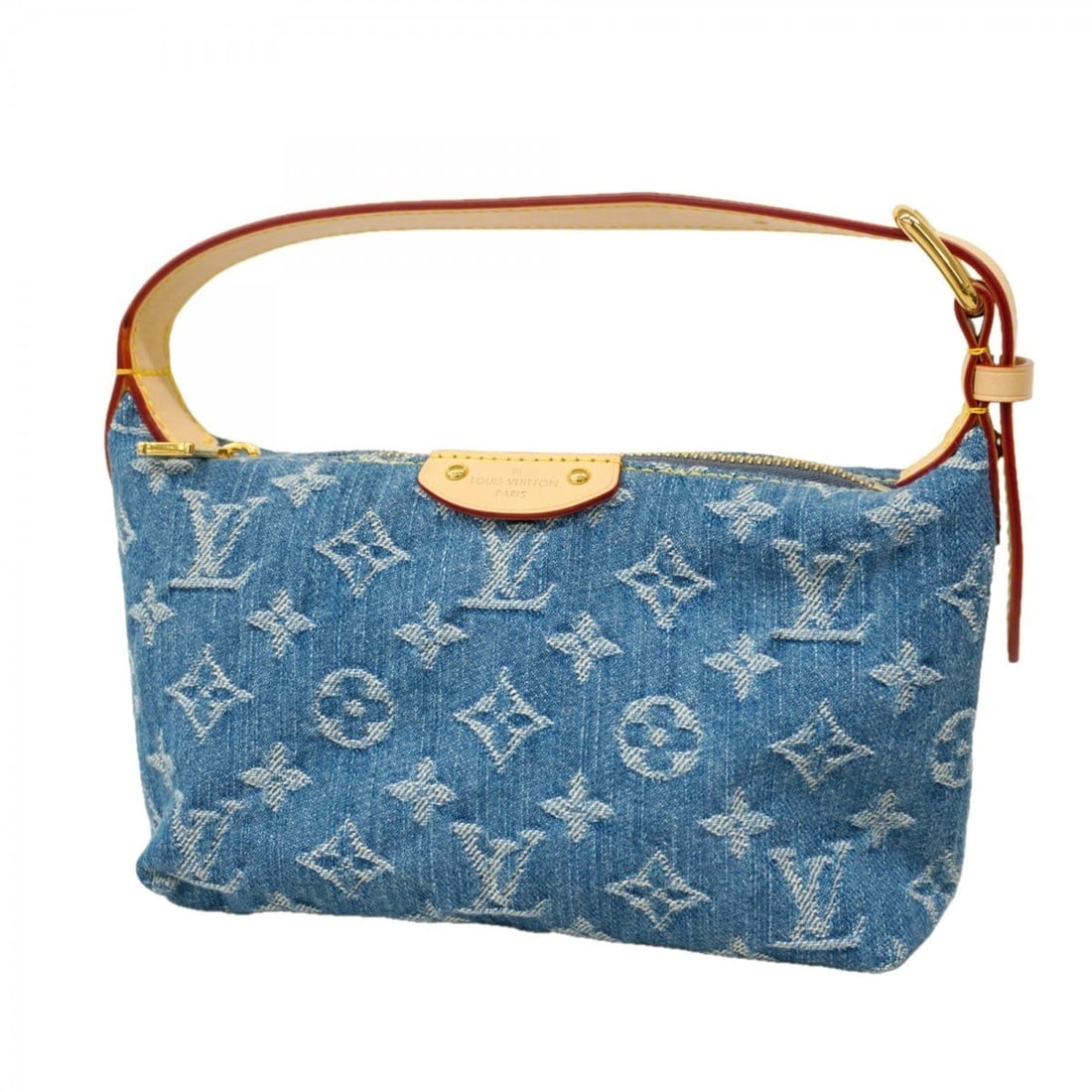 Louis Vuitton Monogram Denim Pochette Hills Handbag M82949 Blue Women's (1 of 13)