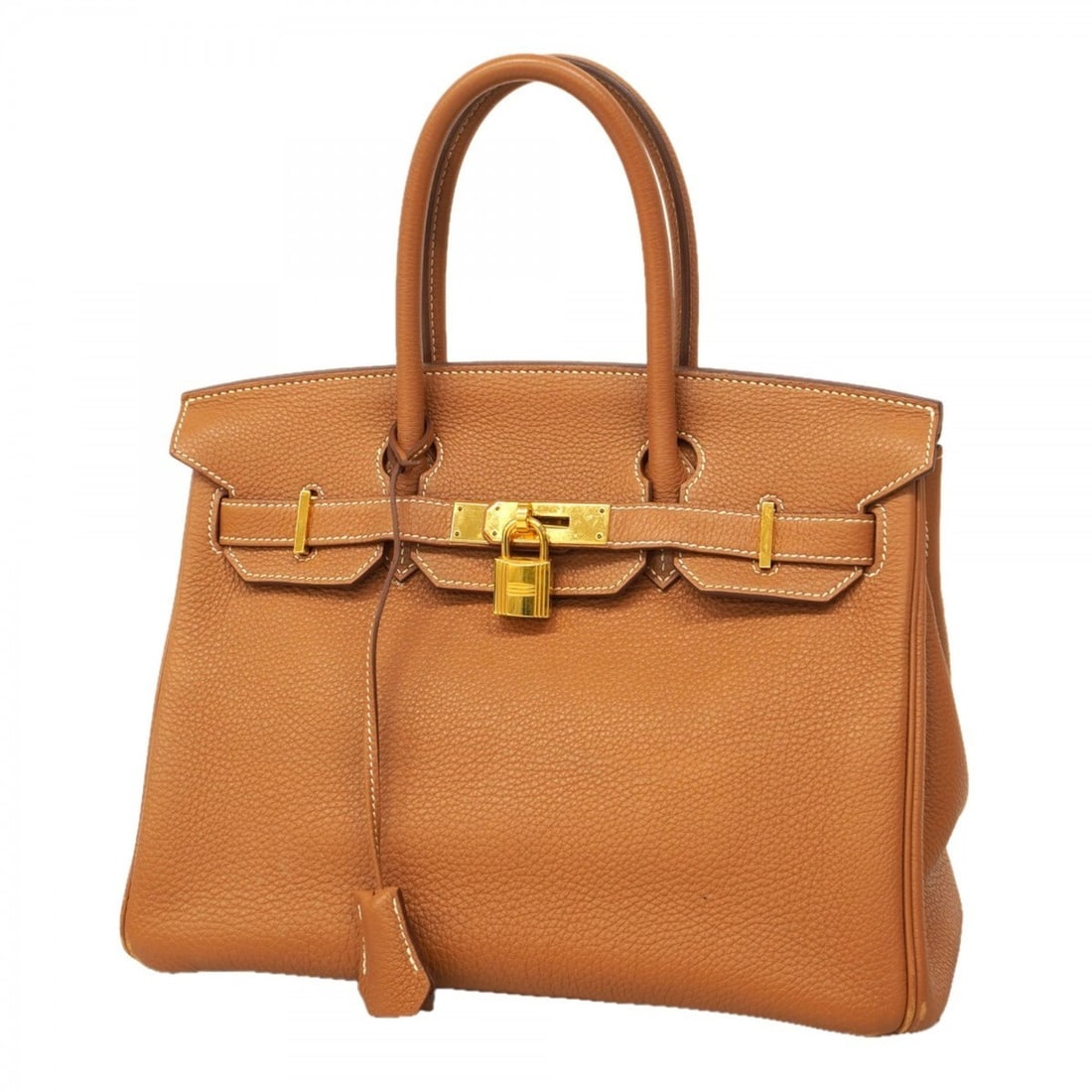 Hermes Birkin 30 Togo Gold Handbag with O Stamp for Women (1 of 13)