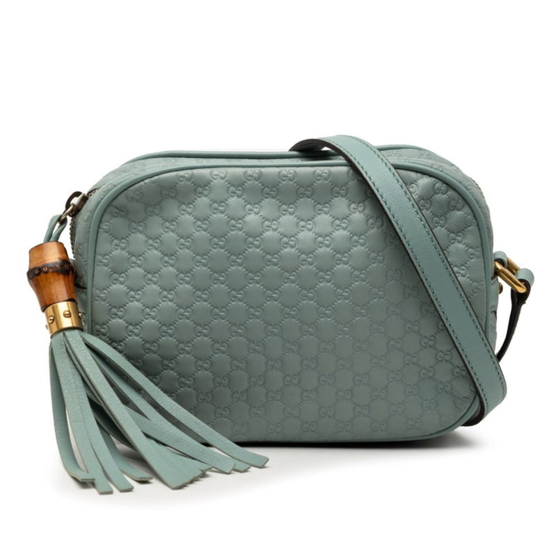 Gucci Micro Guccissima Bamboo Crossbody Shoulder Bag 309538 Blue Leather Women's GUCCI: --- Catalog ---Category: SizeSize (HxWxD): 13cm x 18.5cm x 7cm / 5.11'' x 7.28'' x 2.75''Category: DesignType: Shoulder bagColor: BlueGender: WomenMaterial: Leather Category: GeneralMPN: 309538Brand: