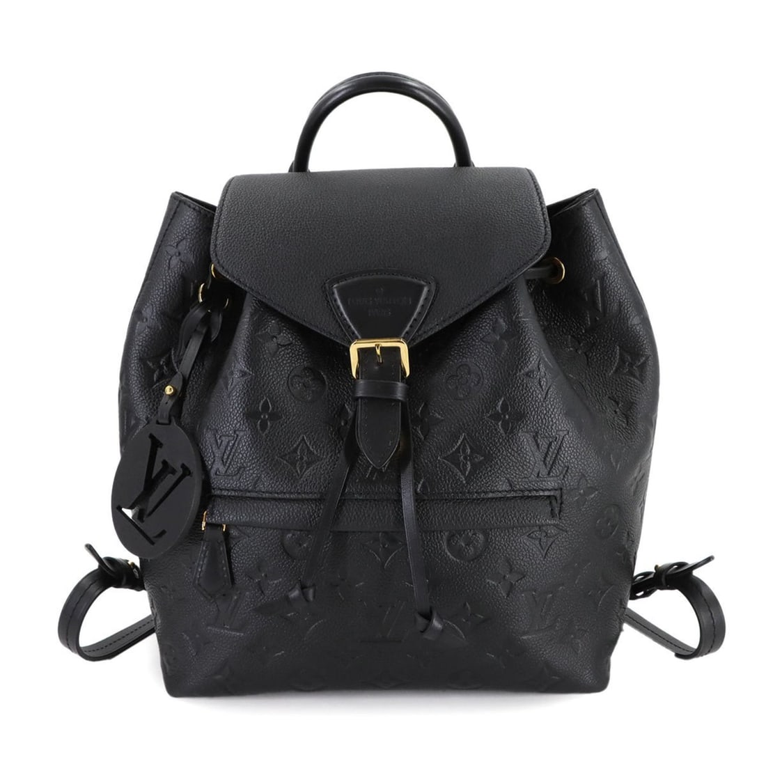 Louis Vuitton Monogram Empreinte Montsouris PM Backpack in Leather Noir (M45205) with RFID: --- Catalog ---Category: SizeSize (HxWxD): 28.5cm x 23cm x 15cm / 11.22'' x 9.05'' x 5.9''Category: DesignType: BackpackColor: NoirGender: WomenMaterial: Monogram Empreinte Category: GeneralBrand: Lou
