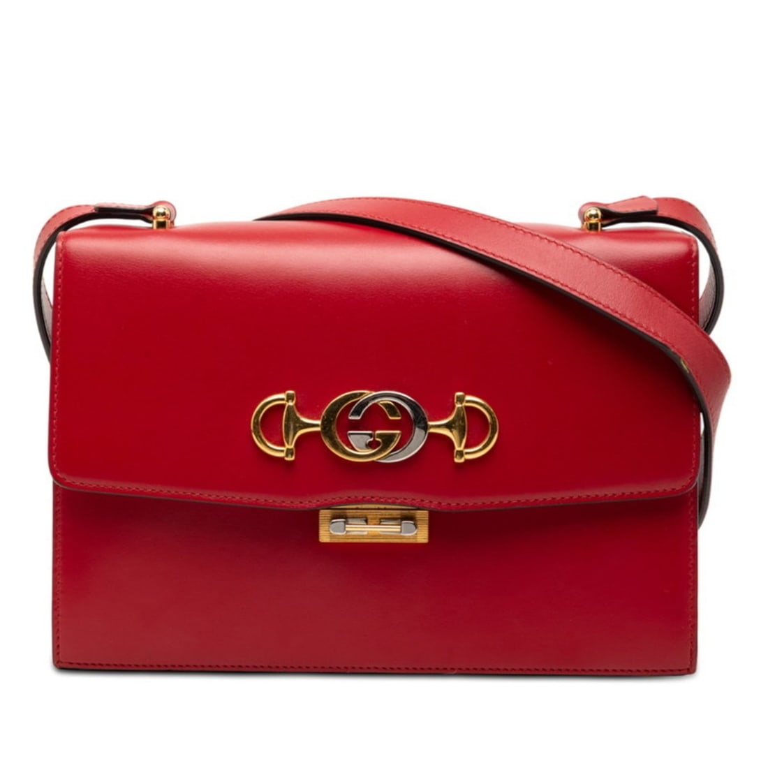 Gucci Zumi Crossbody Shoulder Bag 576388 Red Leather Women's GUCCI (1 of 12)
