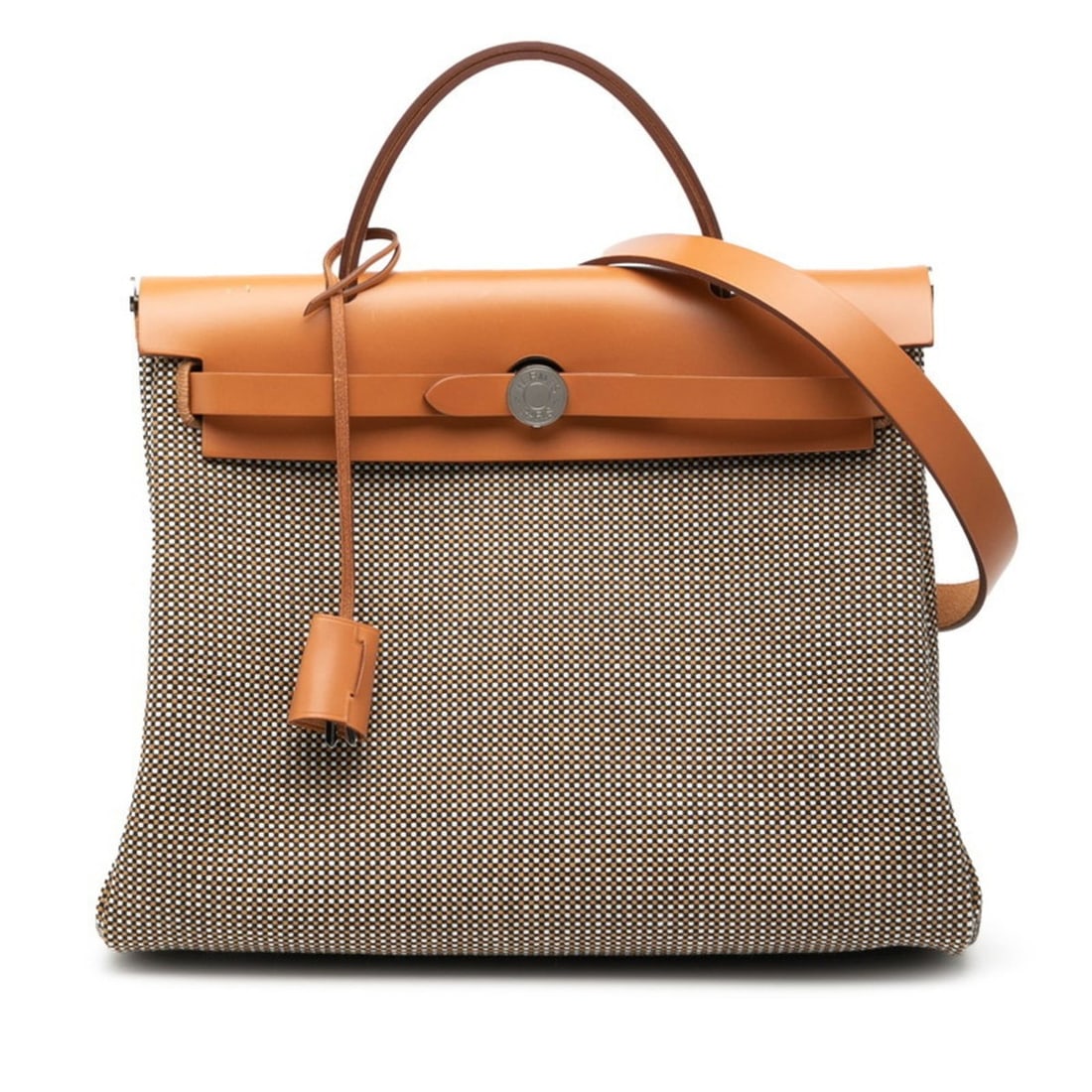 Hermès Airbag Zip 31 Le Tourne Handbag/Shoulder Bag, 2-Way, Brown/Black Leather Toile, Women's: --- Catalog ---Category: SizeSize (HxWxD): 24.5cm x 30.5cm x 11.5cm / 9.64'' x 12'' x 4.52''Category: DesignType: Handbag, Pouch, Shoulder bagColor: Black, BrownGender: WomenMaterial: Leather Category