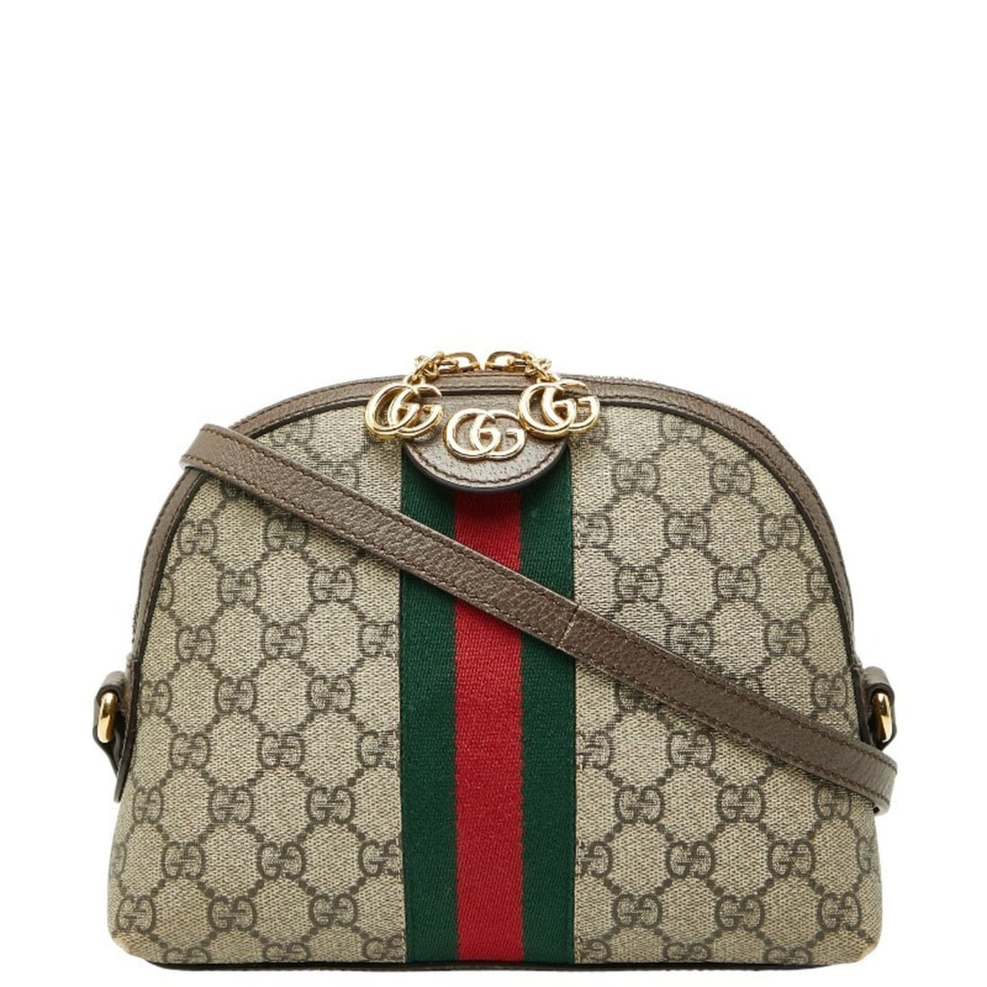 Gucci GG Supreme Ophidia Crossbody Shoulder Bag 499621 Beige Brown Suede Leather Women's GUCCI (1 of 14)