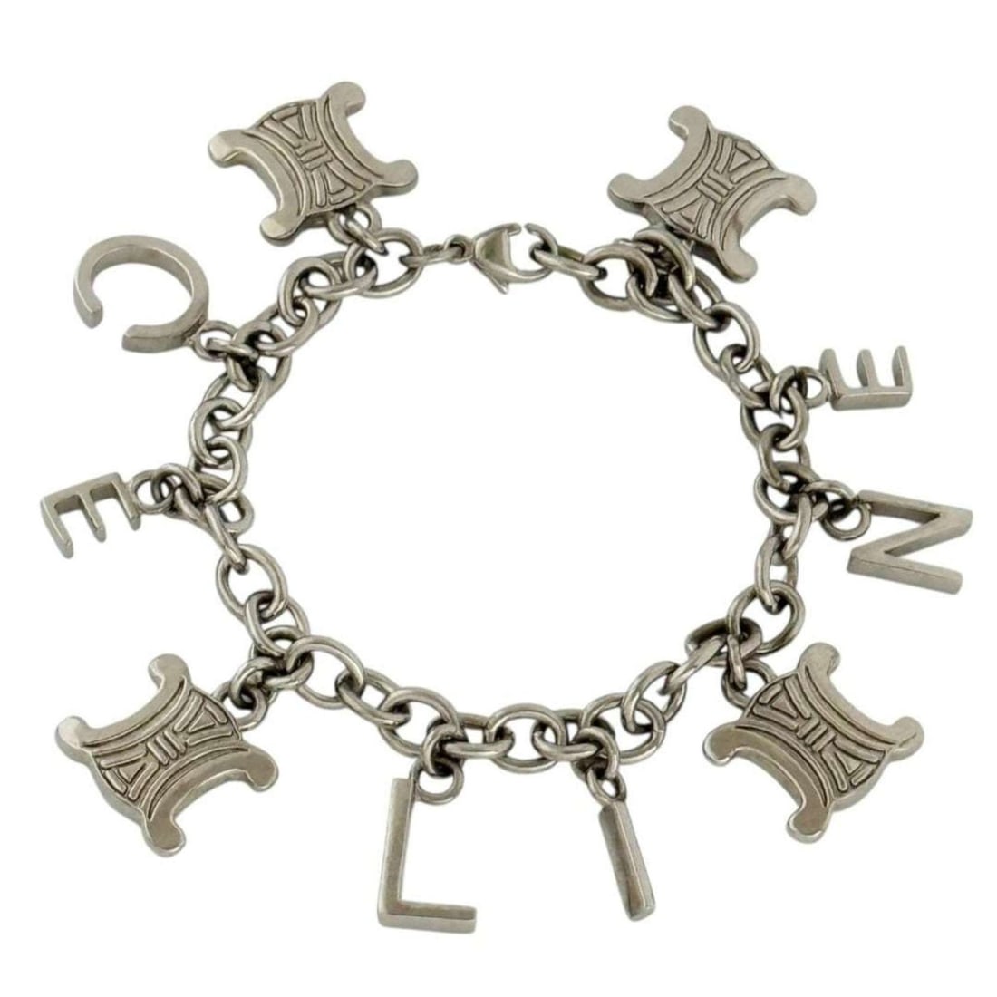 Celine Men's and Women's Triomphe Charm Bracelet in Silver (1 of 12)