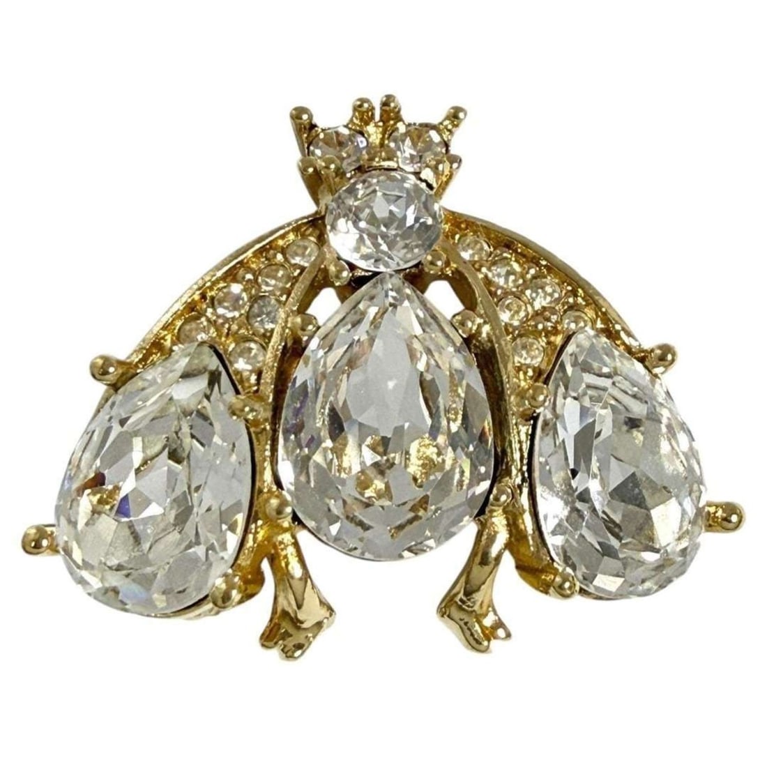 Christian Dior Dior Women's Bee Pin Brooch Badge Gold (1 of 15)