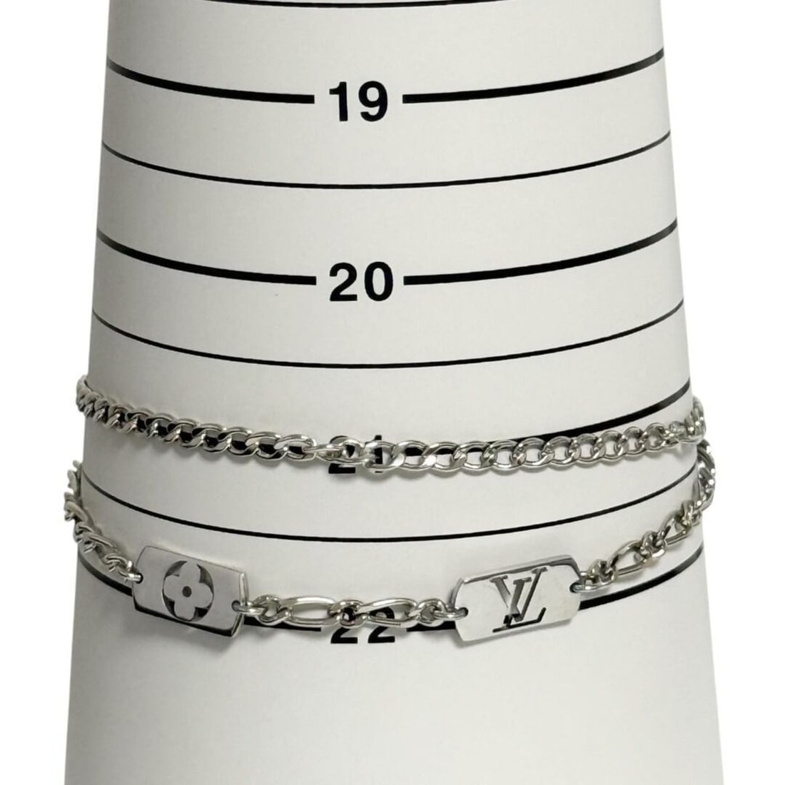 Louis Vuitton Men's Monogram Stack Chain Bracelet - 9