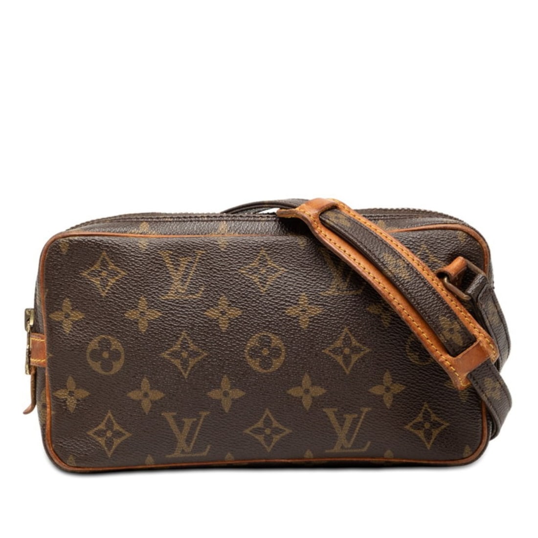 Louis Vuitton Monogram Pochette Marly Bandouliere Crossbody Shoulder Bag M51828 Brown Leather: --- Catalog ---Category: SizeSize (HxWxD): 11.5cm x 21.5cm x 4cm / 4.52'' x 8.46'' x 1.57''Category: DesignType: Pochette, Shoulder bagColor: BrownGender: WomenMaterial: PVC , Leather Category: Genera