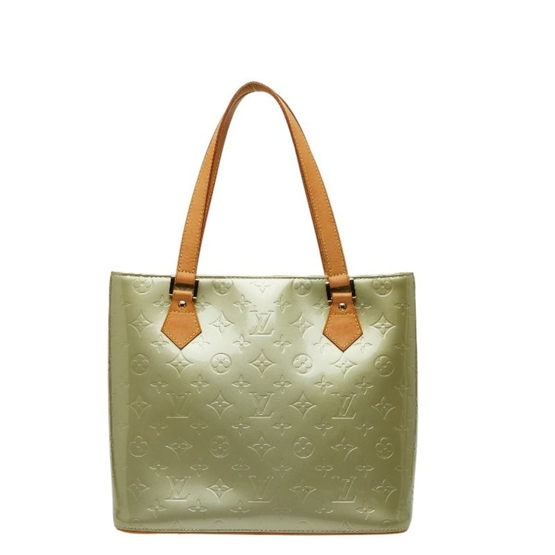Louis Vuitton Monogram Vernis Houston Tote Bag, M91053, Green Patent Leather, Women's: --- Catalog ---Category: SizeSize (HxWxD): 23.5cm x 29cm x 13.5cm / 9.25'' x 11.41'' x 5.31''Category: DesignType: Handbag, Tote bagColor: GreenGender: WomenMaterial: Patent leather Category: GeneralM