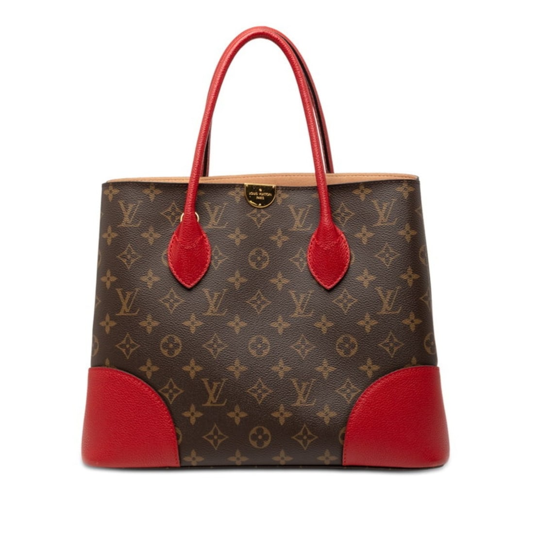 Louis Vuitton Monogram Flandrin Handbag Tote Bag M41596 Brown and Red Leather Women's LOUIS VUITTON: --- Catalog ---Category: SizeSize (HxWxD): 25cm x 33cm x 14cm / 9.84'' x 12.99'' x 5.51''Category: DesignType: Handbag, Tote bagColor: Brown, Red colorGender: WomenMaterial: PVC , Leather Category: Ge