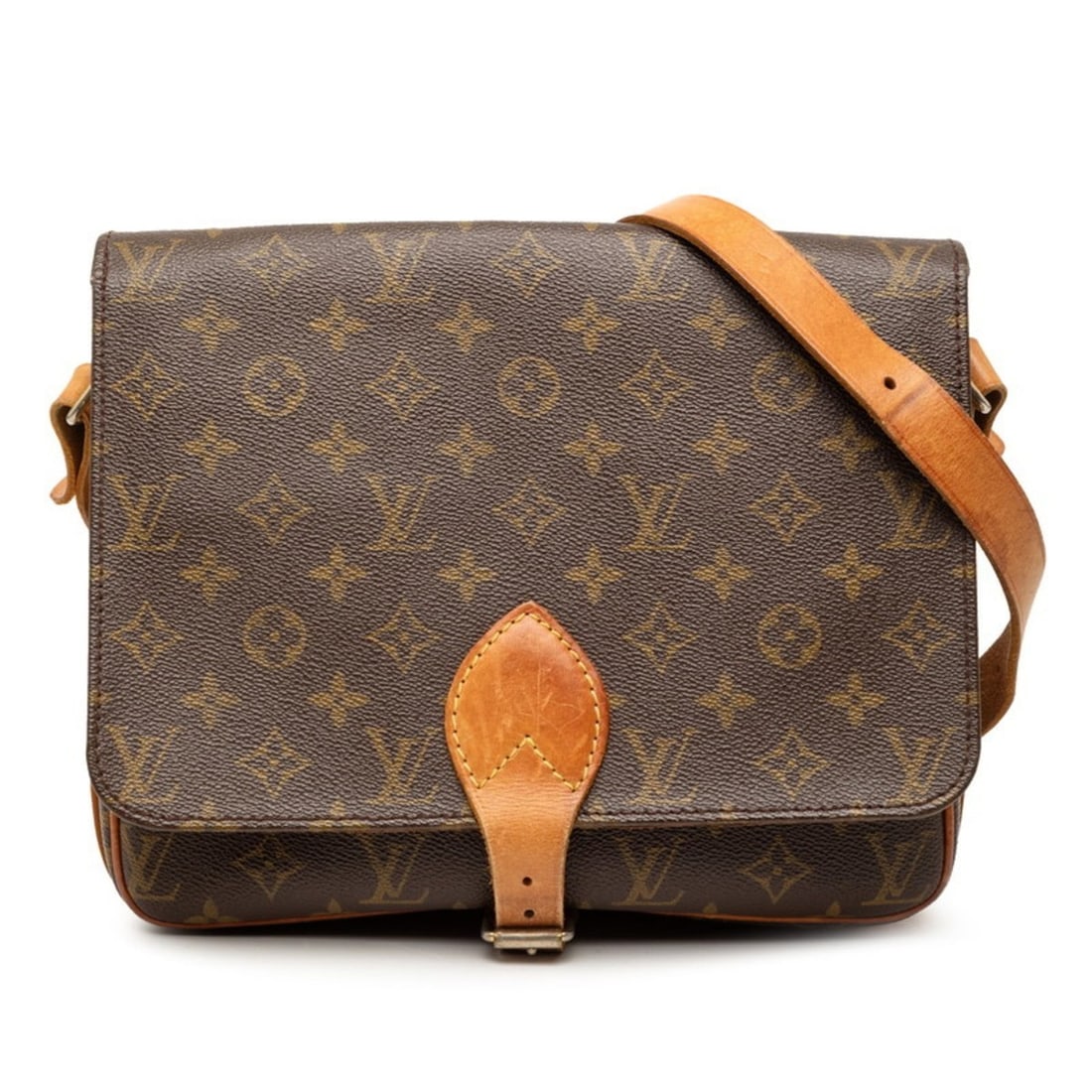 Louis Vuitton Monogram Cartesiere GM Crossbody Shoulder Bag M51252 Brown Leather Women's LOUIS (1 of 16)