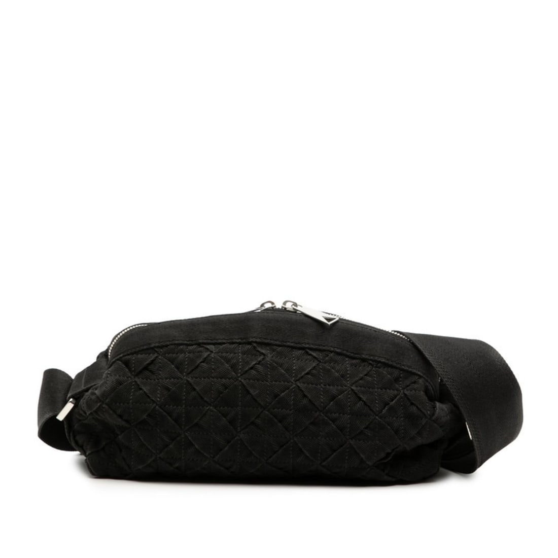 Bottega Veneta Intrecciato Webbing Shoulder Bag in Black Canvas and Nylon for Women: --- Catalog ---Category: SizeSize (HxWxD): 16cm x 27cm x 14cm / 6.29'' x 10.62'' x 5.51''Category: DesignType: Shoulder bagColor: BlackGender: WomenMaterial: Canvas , Nylon Category: GeneralBrand: Bot