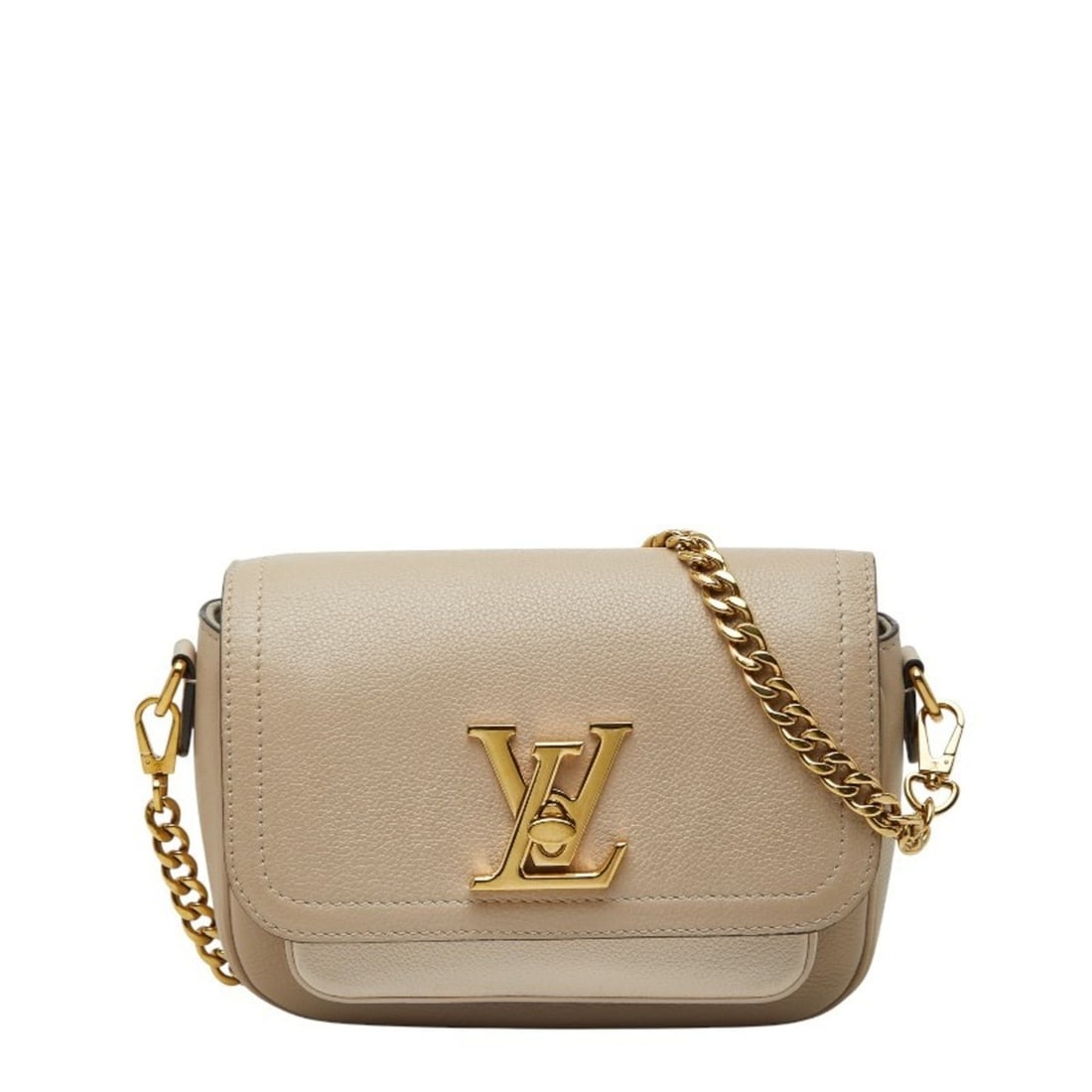 Louis Vuitton Lockme Tender Chain Handbag/Shoulder Bag 2WAY M58554 Greige Leather Women's LOUIS: --- Catalog ---Category: SizeSize (HxWxD): 14cm x 19cm x 6.5cm / 5.51'' x 7.48'' x 2.55''Category: DesignType: Handbag, Shoulder bagColor: GrayishGender: WomenMaterial: Leather Category: GeneralMPN: M