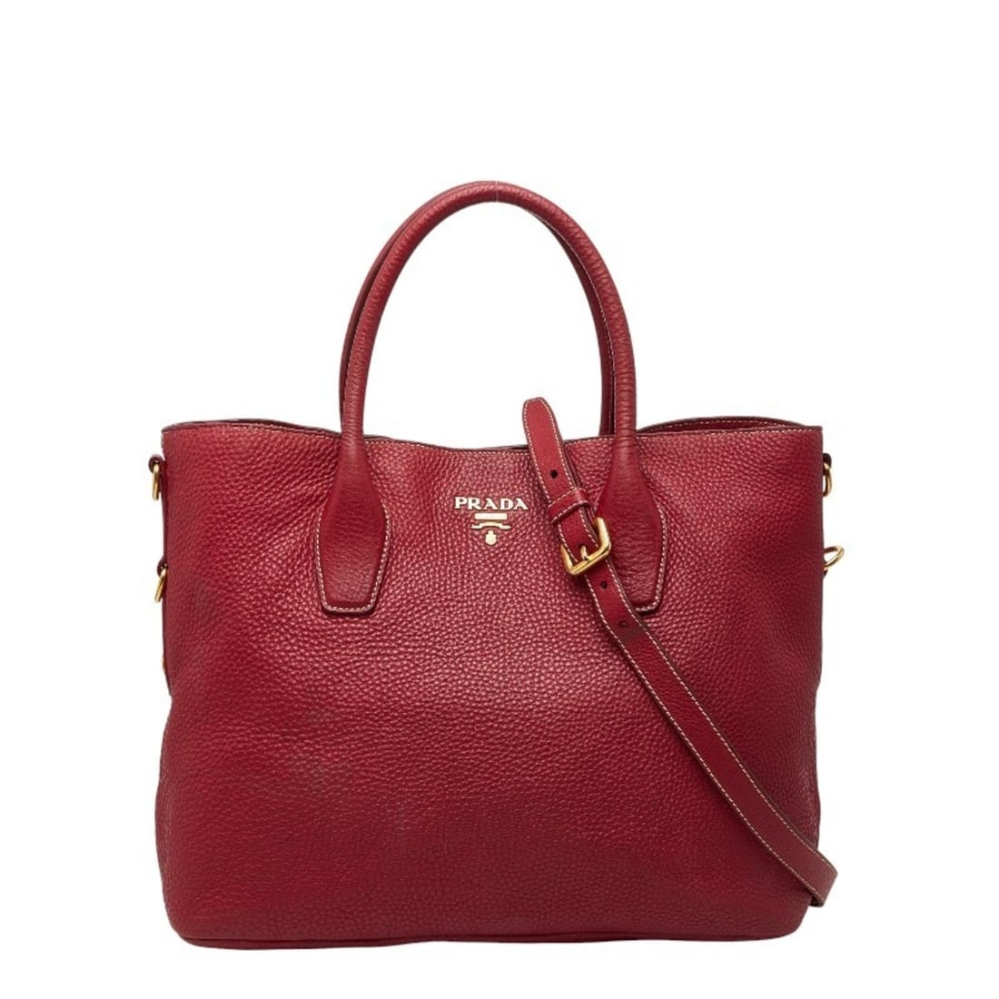 Prada Tote Bag Shoulder 2WAY Red Leather Women's PRADA: --- Catalog ---Category: SizeSize (HxWxD): 29cm x 35cm x 15.5cm / 11.41'' x 13.77'' x 6.1''Category: DesignType: Shoulder bag, Tote bagColor: Red colorGender: WomenMaterial: Leather Category: GeneralB
